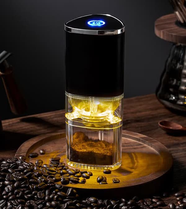 Elektrisk kaffekværn Husholdnings lille kaffebønne kværn USB b