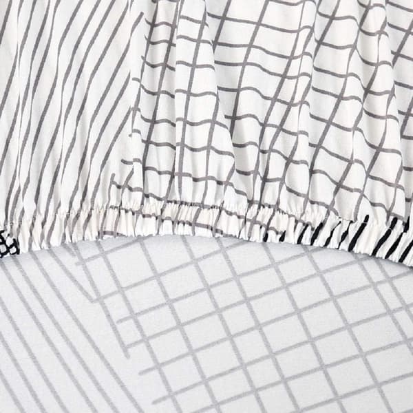 6 stk. Spisebordstoltrekk Elastisk Vaskbar Avtakbar Stretch C