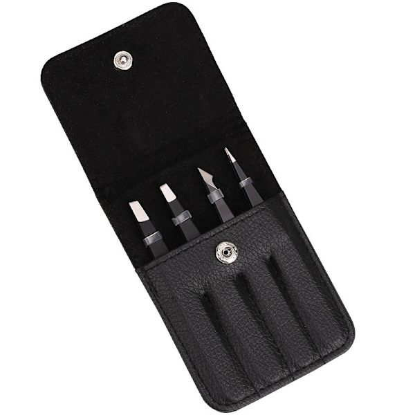 Pincett, 4 st Eyebrow Pincett, Rostfritt Stål Pincett, Hår