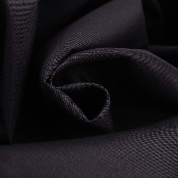 Vattentät Polyester Duschdraperi med Krokar, 180 x 180cm Svart Badrumsdraperi