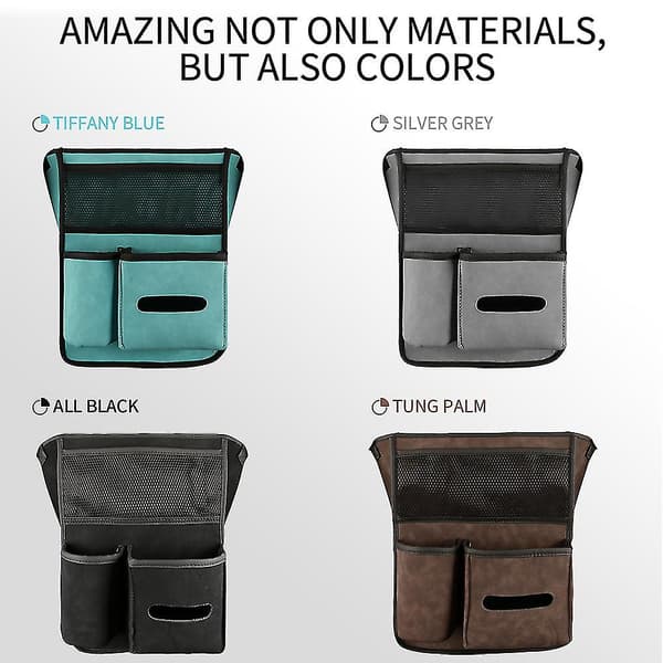 Bil Central Sæde Ryg Multi-lomme Opbevaringspose Tablet Holder Auto