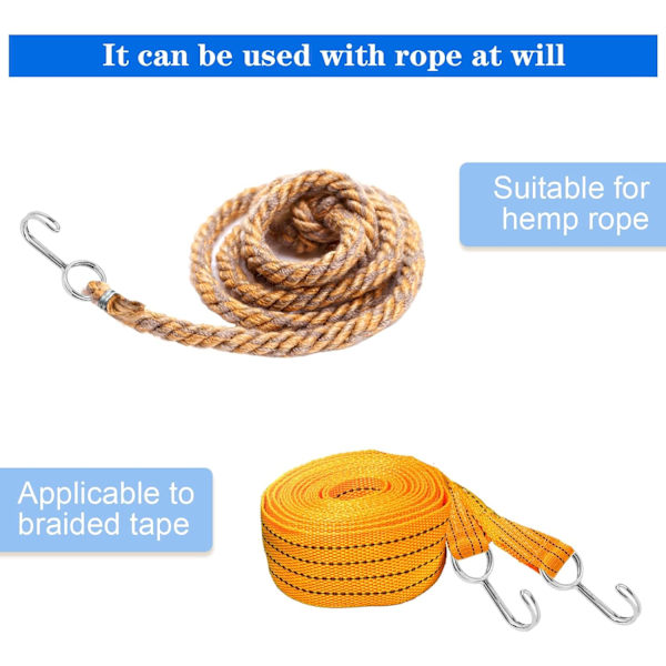 Spiral kroker, universelle kroker som passer til strikktau og webbing
