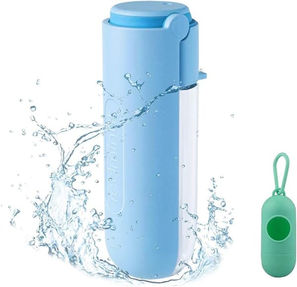 Kannava Koiran Vedenpullo (Sininen), 420ML Koiran Vedenpullo Lemmikkieläinten Vesi
