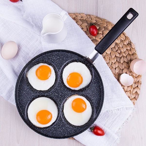 Koreansk Maifanshi eggdumpling stekepanne med fire huller, multifunksjonell