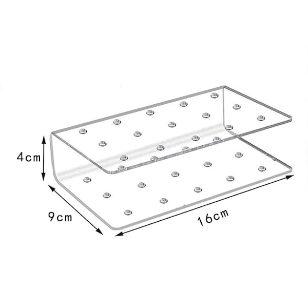 Transparent akryl lollipop-displaystativ med 15 hull for godteri