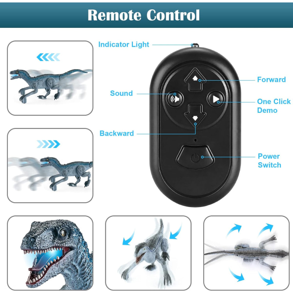 Dinosaur Toy, Remote Control Dinosaur for Kids, Walking and Roari