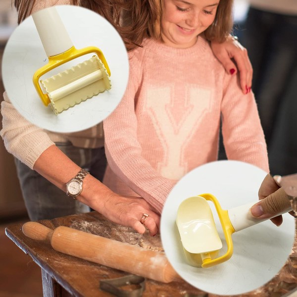 3 stk DIY Krumkake Deig Kutter Skive Dumpling Kake C
