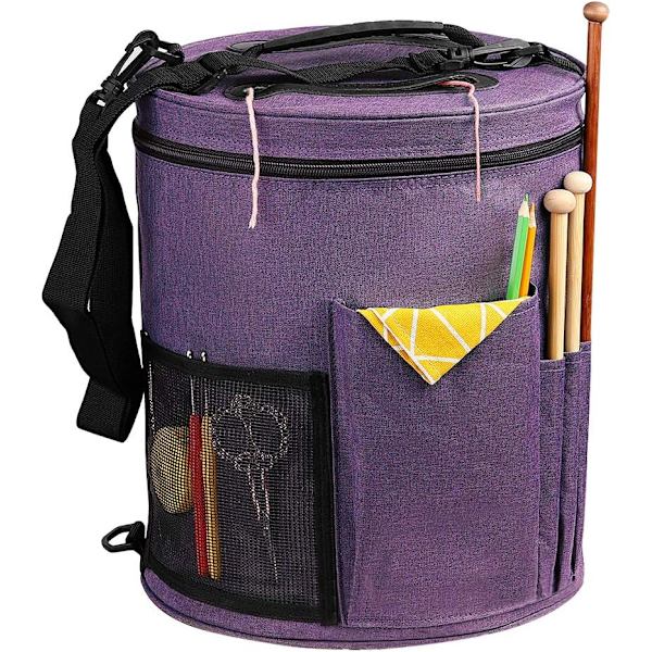 Strikkepose Tote Bag for Garnlagring Strikking Heklepose（p DXGHC