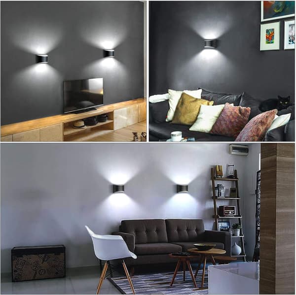 Säädettävä LED-seinävalaisin Musta 7W Moderni Seinävalaisin