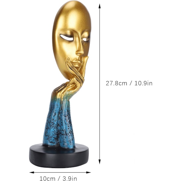 Harpiks Abstrakt Ansigt Statue Abstrakte Figurer Håndværk Ornamenter W
