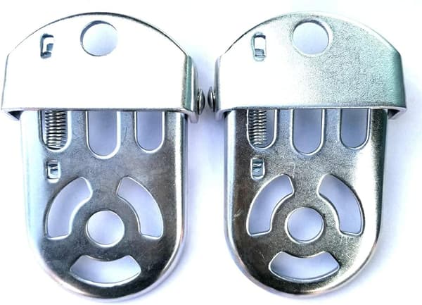 Foldbar Cykel Bagerste Pedal, 1 Par Metal Foldbare Børnefodstøtter, Bik