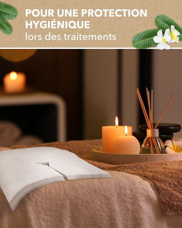 100 st Engångs pappershuvudstödsskydd för massagebänkar - n DXGHC
