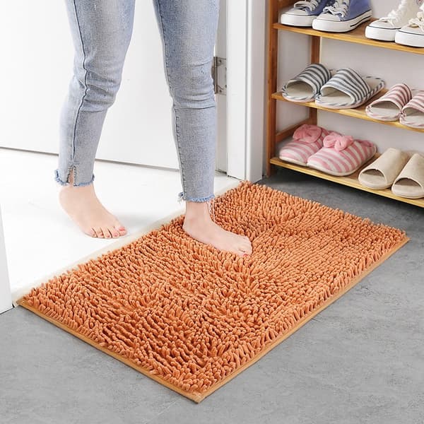 (Champagne) 30*50cm extramjuk plysch badmatta, tjock