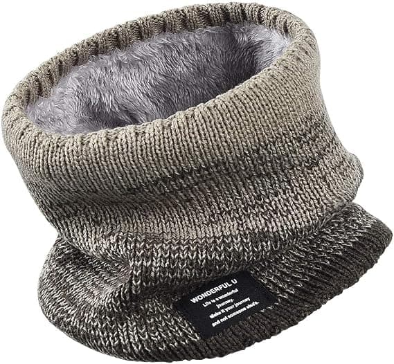 Vinterfleece Halsvarmer - Termisk Halsgaiter Varm Strikket