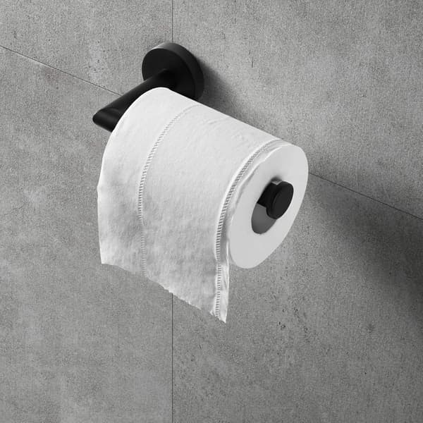 Sort Toiletpapirholder, Væghængt Toiletpapirholder til Ba
