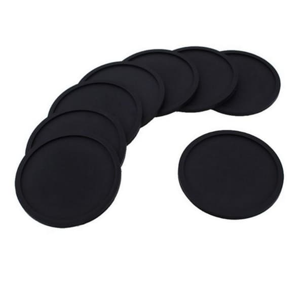 Tykke Runde Silikon Underlag Kreative Bløde Gummi Underlag Varme