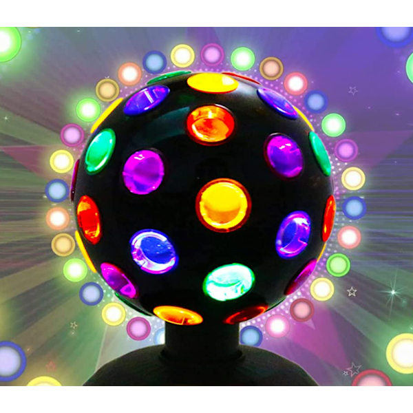 6 tommer discokugle roterende scene lampe USB drift discokugle