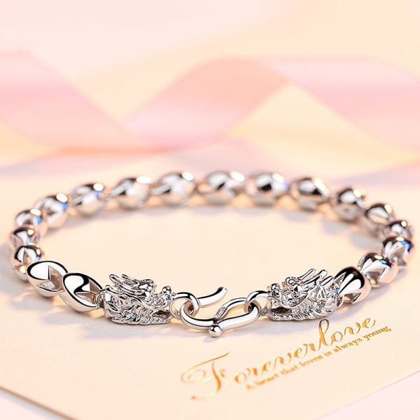 925 silverpläterat bibcock-armband antikt silver smycke DXGHC