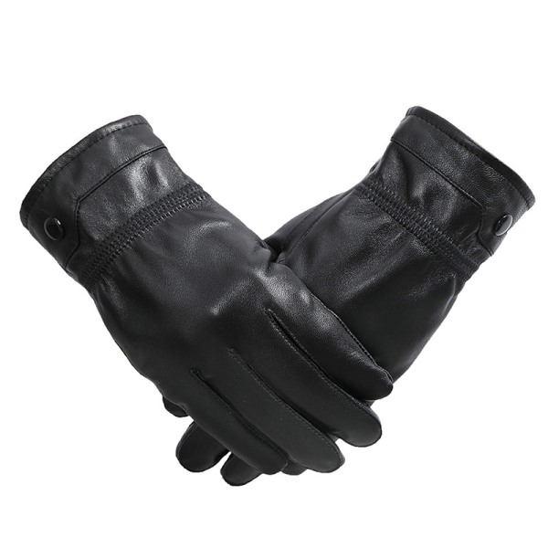 Genuine Leather Winter Gloves for, Cashmere Lining, Touchscree