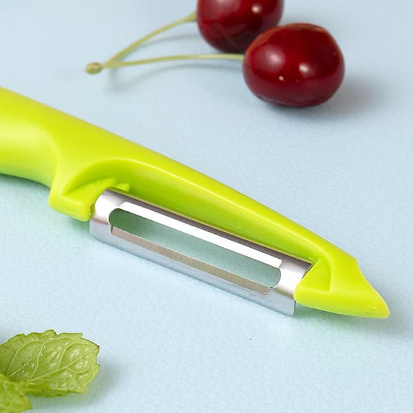 Universal skrellere med pendelblad, skarp, dobbelsidig, rustfritt