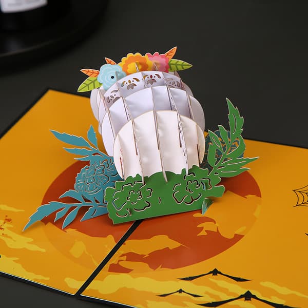 3D-julgratuleringar, popup-julgratuleringar, vikta tredimensionella