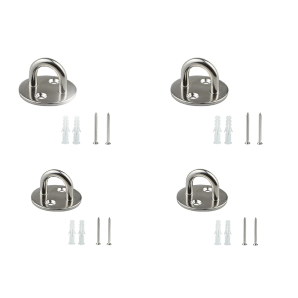 4-pack tunga 304 rostfritt stål fästklämmor Tak vägg