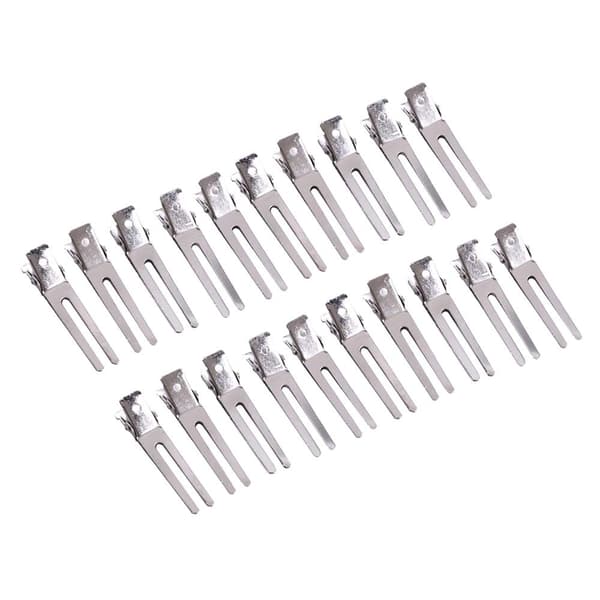 50 st Dubbla Hårclips Lockclips 1,75 Tum Metall Alligator
