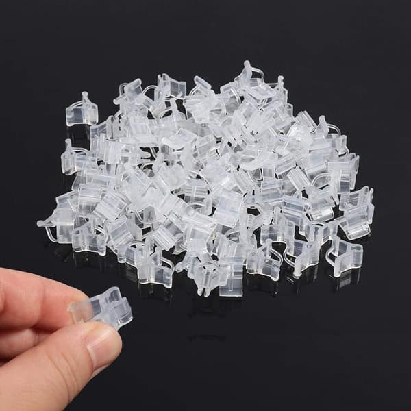 Tomatclips, Podningclips, Podningsclips - 100 stk. Klar Plast
