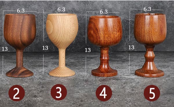 Tregoblet Kreativ Solid Tre Anti-fall Rødvin Glass Eksklusiv