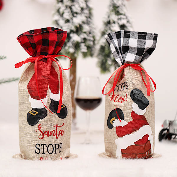 2 stycken juldekorationer Kreativ tomte som klättrar t