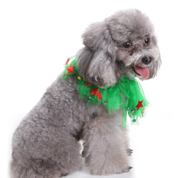 Hundkläder Husdjur julförnödenheter Halsband Färgglatt bälte Nackband