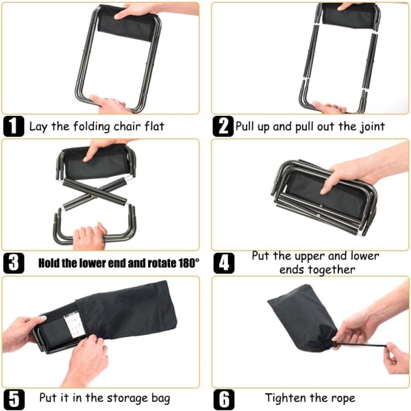 Fällbar utomhuspall, Fällbar pall i aluminiumlegering, Ultralig DXGHC
