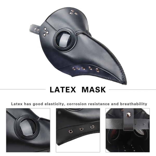 1 kpl Halloween Euroopan ja Amerikan Plague Doctor Mask Cos