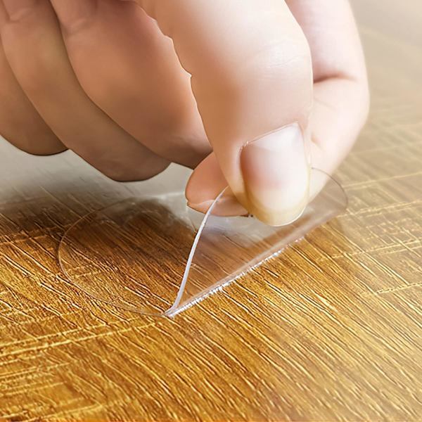10 kpl Kaksoispuolisia Liima-tarroja, Läpinäkyvät Pyöreät, Vedenkestävät