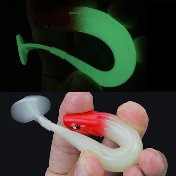 T-formad Badbete 5 Färger Mjukbete Böjt Svans Ribbad Design Ho