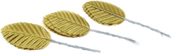 100 stk. Gullfarget Kunstige Blad Simuleringsblad DIY Bankett Bryllup