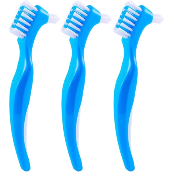3 kpl hammasproteesin puhdistusharja - kaksipää, tarkkuuskärki, Er DXGHC