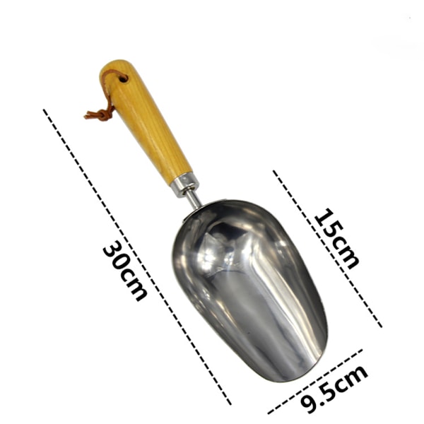 Blomsterspade i rustfritt stål for potteplanter, hageplanting