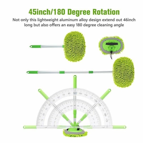 Bilrengøringsbørste 2-i-1 Chenille Absorberende Kost Teleskopisk