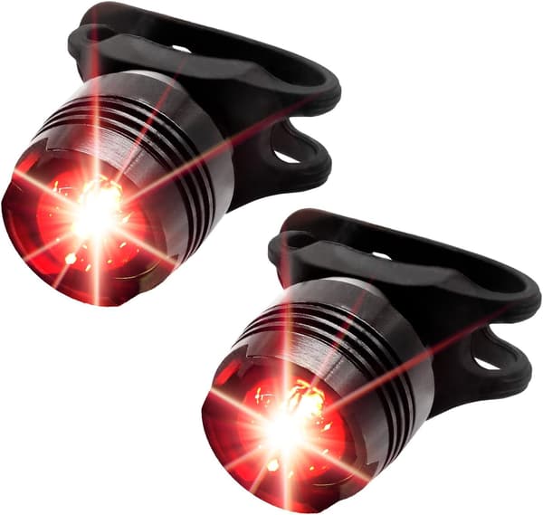 2 st Röda LED Cykel Bakljus, Mini Bak Säkerhetscykel Ljus DXGHC