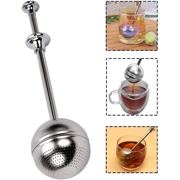 Te-si  til kop 2 stk. Te-infuser Te-diffuser Rustfrit