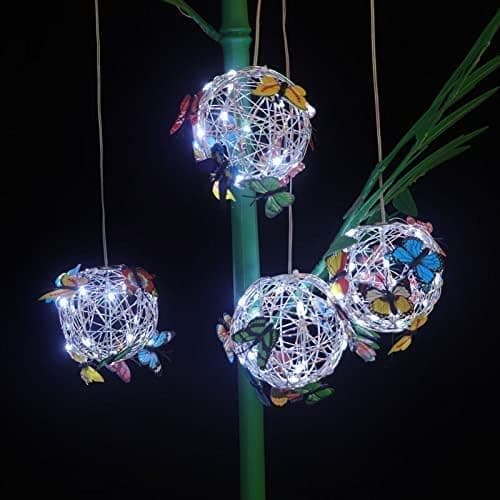1 stk. Solcelled Udendørs Sommerfugl Lys, Have Dekoration LED P