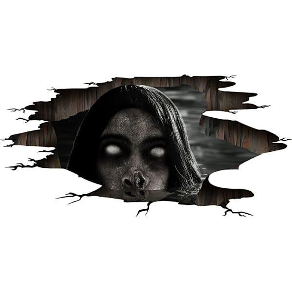 2 Ark med Kreative 3D Skumle Halloween Veggklistremerker Fjernbare P
