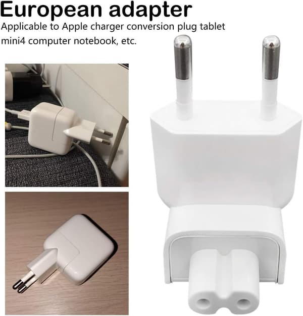 AC-strömadapter Euro EU-kontakt Duck Head Adapter USB-laddning