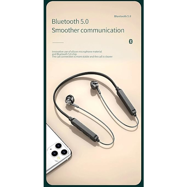 Bluetooth Trådlösa In-Ear Hörlurar med Mikrofon, IPX7 Vattentäta DXGHC