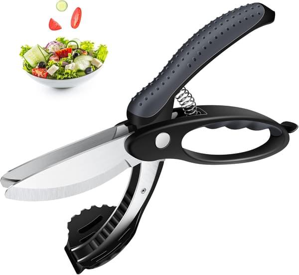 Salatsaks for hakket salat, dobbeltkant i rustfritt stål