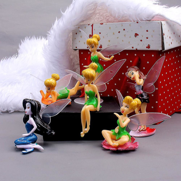 Dww-6st Set Miniatyr Fairies Figurines Tillbehör, Planterare DXGHC