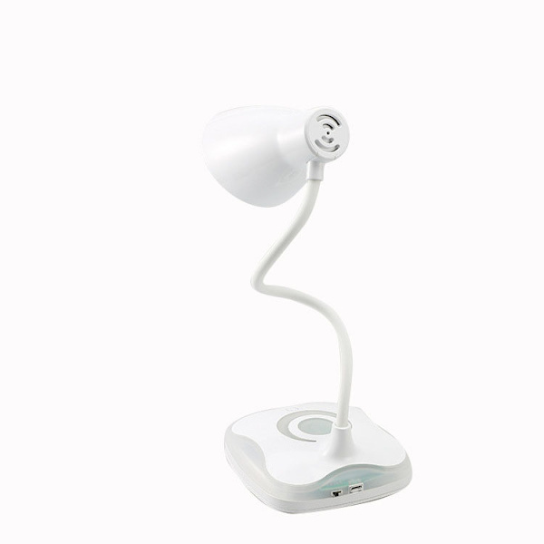 Skrivebordslampe, USB Genopladelig Fleksibel Hals, Øjenbeskyttelse, 3 Lysstyrker