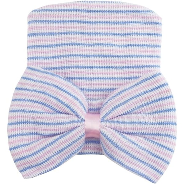 Nyfödd Babyflicka Beanie Nyfödd Turban Beanie Mjuk Bomullshatt Ph