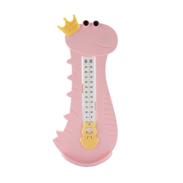 Barnas skritteller, barnefotmåling, dobbel skala babyfotmåling, egnet for barn å måle skostørrelse (rosa)